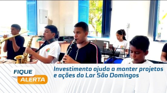 Investimento ajuda a manter projetos e ações do Lar São Domingos