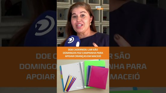 Campanha solidária: Lar São Domingos arrecada cadernos para crianças #FiqueAlerta