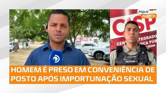 🚨 Homem é preso por desacato e importunação sexual em conveniência de posto