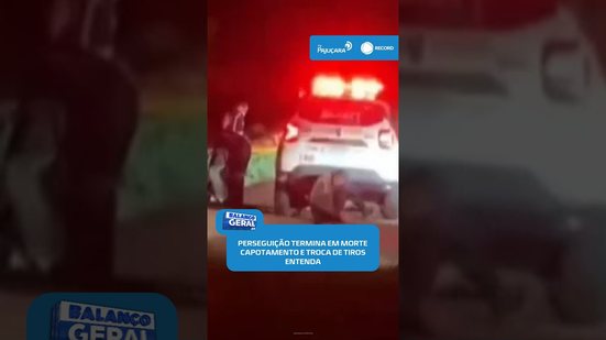 🚨Perseguição policial termina em capotamento, troca de tiros e uma morte #BalançoGeralAL