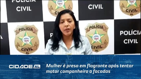 Mulher é presa em flagrante após tentar matar companheiro a facadas
