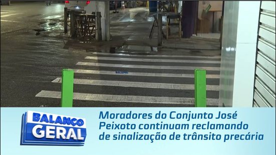 Moradores do Conjunto José Peixoto continuam reclamando de sinalização de trânsito precária