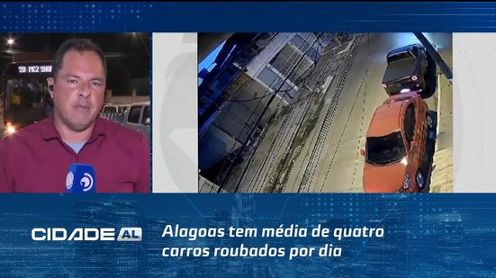 Alagoas tem média de quatro carros roubados por dia