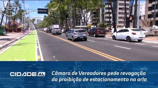 Câmara de Vereadores pede revogação da proibição de estacionamento na orla