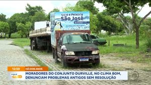 Moradores do Conjunto Durville, no Clima Bom. Denunciam problemas antigos sem resolução