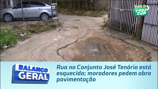 Rua no Conjunto José Tenório está esquecida; moradores pedem obra pavimentação