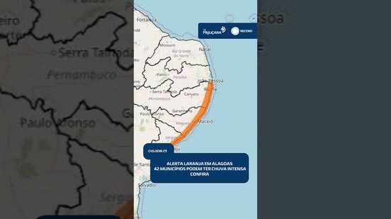 ⛈️ Alerta laranja: previsão indica chuva forte e ventos intensos em Alagoas | #CidadeAL