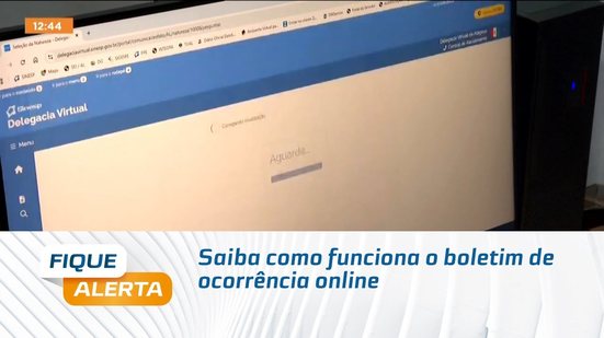 Saiba como funciona o boletim de ocorrência online
