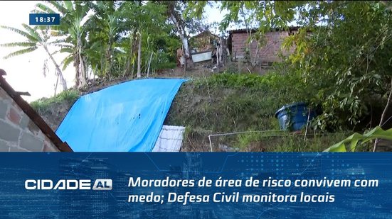 Período Chuvoso: Moradores de área de risco convivem com medo; Defesa Civil monitora locais