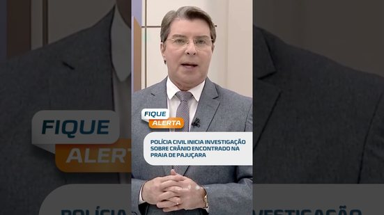 O que está por trás? Crânio encontrado na Pajuçara gera mistério #FiqueAlerta