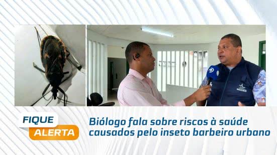 Biólogo fala sobre riscos à saúde causados pelo inseto barbeiro urbano