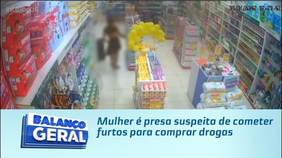 Mulher é presa suspeita de cometer furtos para comprar drogas