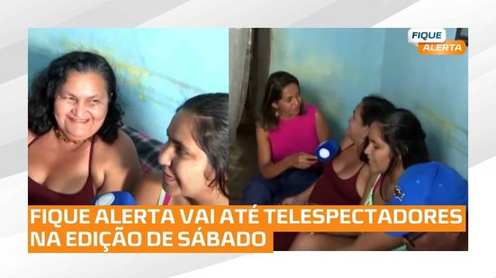 Maria Maciel está na casa de uma telespectadora fiel que não perde um Fique Alerta