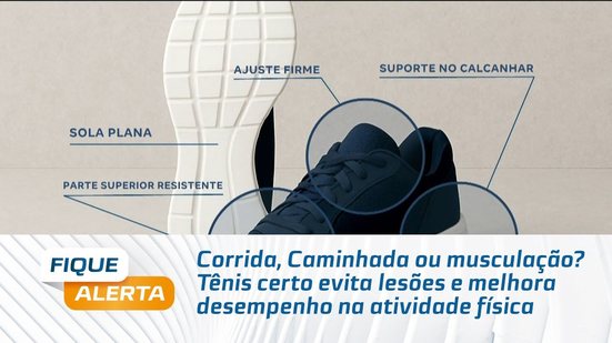 Corrida, Caminhada ou musculação? Tênis certo evita lesões e melhora desempenho na atividade física