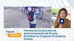 Homem furta bicicleta de estacionamento de Escola Estadual no Conjunto Eustáquio Gomes