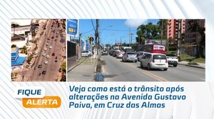 Veja como está o trânsito após alterações na Avenida Gustavo Paiva, em Cruz das Almas