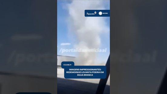 🌪️ Moradores filmam redemoinho de poeira em Água Branca; meteorologista explica fenômeno | #CidadeAL