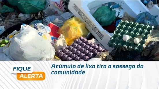 Acúmulo de lixo tira o sossego da comunidade