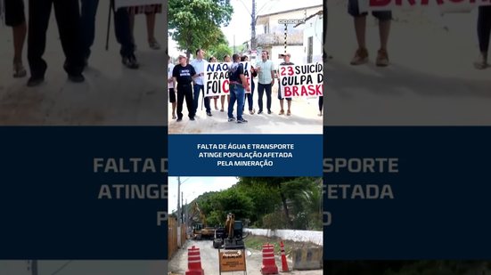 Impactos da mineração: comunidades sofrem com água e transporte precários #CidadeAL