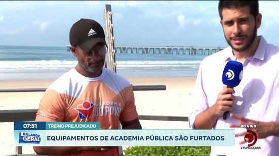 Equipamentos de academia pública são furtados