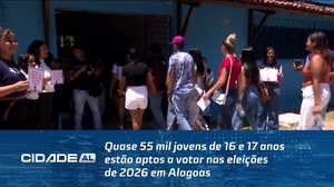 Quase 55 mil jovens de 16 e 17 anos estão aptos a votar nas eleições de 2026 em Alagoas