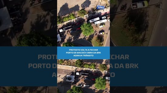 Novo protesto bloqueia Porto de Maceió e trânsito fica congestionado #BalançoGeralAL