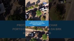 Novo protesto bloqueia Porto de Maceió e trânsito fica congestionado #BalançoGeralAL