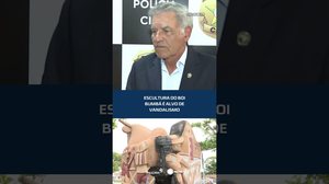 Vandalismo atinge escultura do Boi Bumbá #CidadeAL