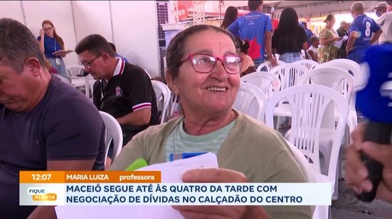 Maceió segue até às quatro da tarde com negociação de dívidas no calçadão no centro