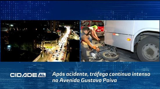 Trânsito: Após acidente, tráfego continua intenso na Avenida Gustavo Paiva
