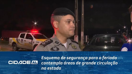Esquema de segurança para o feriado contempla áreas de grande circulação no estado