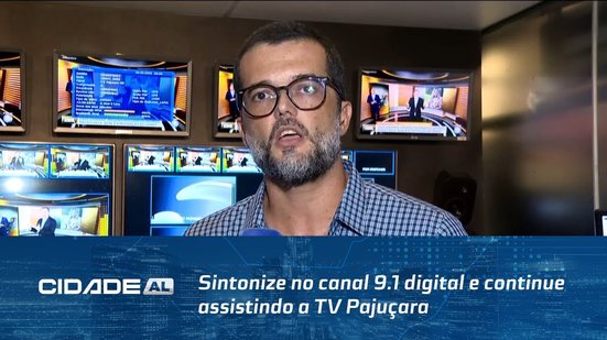 Sintonize no canal 9.1 digital e continue assistindo a TV Pajuçara