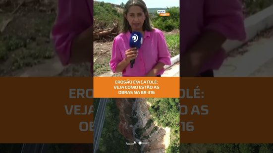 Erosão na BR-316: imagens mostram obras na região do Catolé #FiqueAlerta