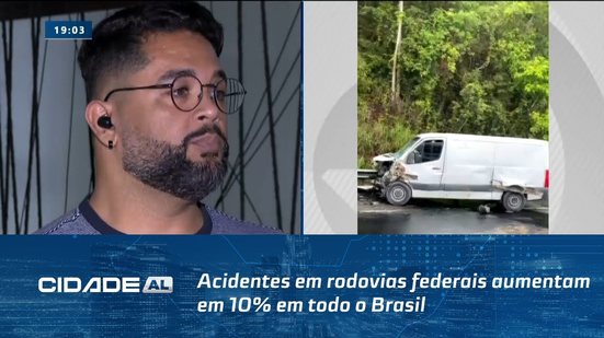 Acidentes em rodovias federais aumentam em 10% em todo o Brasil