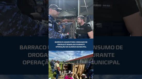 #CidadeAL | Guarda Municipal derruba barraco usado como ponto de drogas