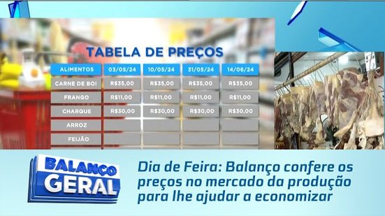 Dia de Feira: Balanço confere os preços no mercado da produção para lhe ajudar a economizar