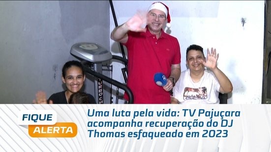 Uma luta pela vida: TV Pajuçara acompanha recuperação do DJ Thomas esfaqueado em 2023