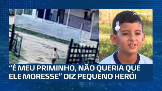 Menino Herói: Matheus se jogou na frente dos bois para salvar o primo de três anos
