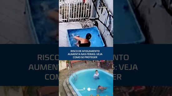 Descuidos na piscina aumentam risco de afogamentos nas férias #CidadeAL