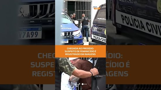 Veja momento em que suspeito de feminicídio chega a presídio em Sergipe #FiqueAlerta