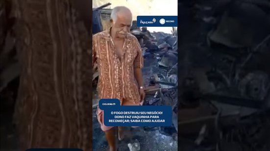 Incêndio destrói borracharia e proprietário pede ajuda para recomeçar #CidadeAL