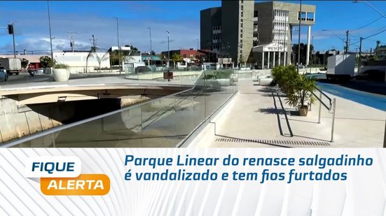Parque Linear do renasce salgadinho é vandalizado e tem fios furtados