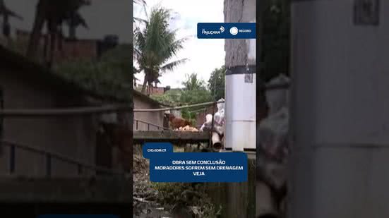 ⚠️ Obra inacabada e falta de drenagem preocupam moradores da Chã da Jaqueira | #CidadeAL