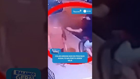 😱Assalto na Ponta Verde: mulher tem colar arrancado enquanto caminhava #BalançoGeralAL