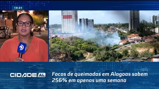 Focos de queimadas em Alagoas sobem 256% em apenas uma semana