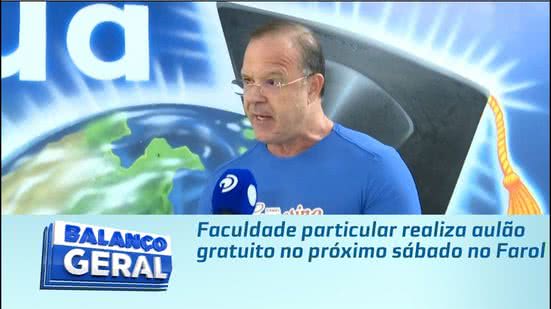 Faculdade particular realiza aulão gratuito no próximo sábado no Farol
