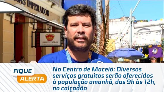 Diversos serviços gratuitos serão oferecidos à população amanhã, das 9h às 12h, no calçadão