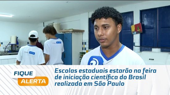 Escolas estaduais estarão na feira de iniciação científica do Brasil realizada em São Paulo