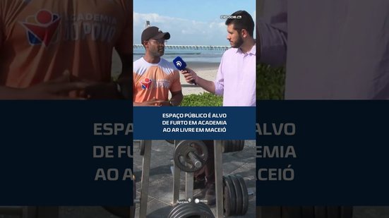 Furto é registrado em academia pública durante a madrugada em Maceió #CidadeAL