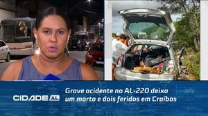 Grave acidente na AL-220 deixa um morto e dois feridos em Craíbas